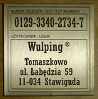 Tabliczka trawiona szlif